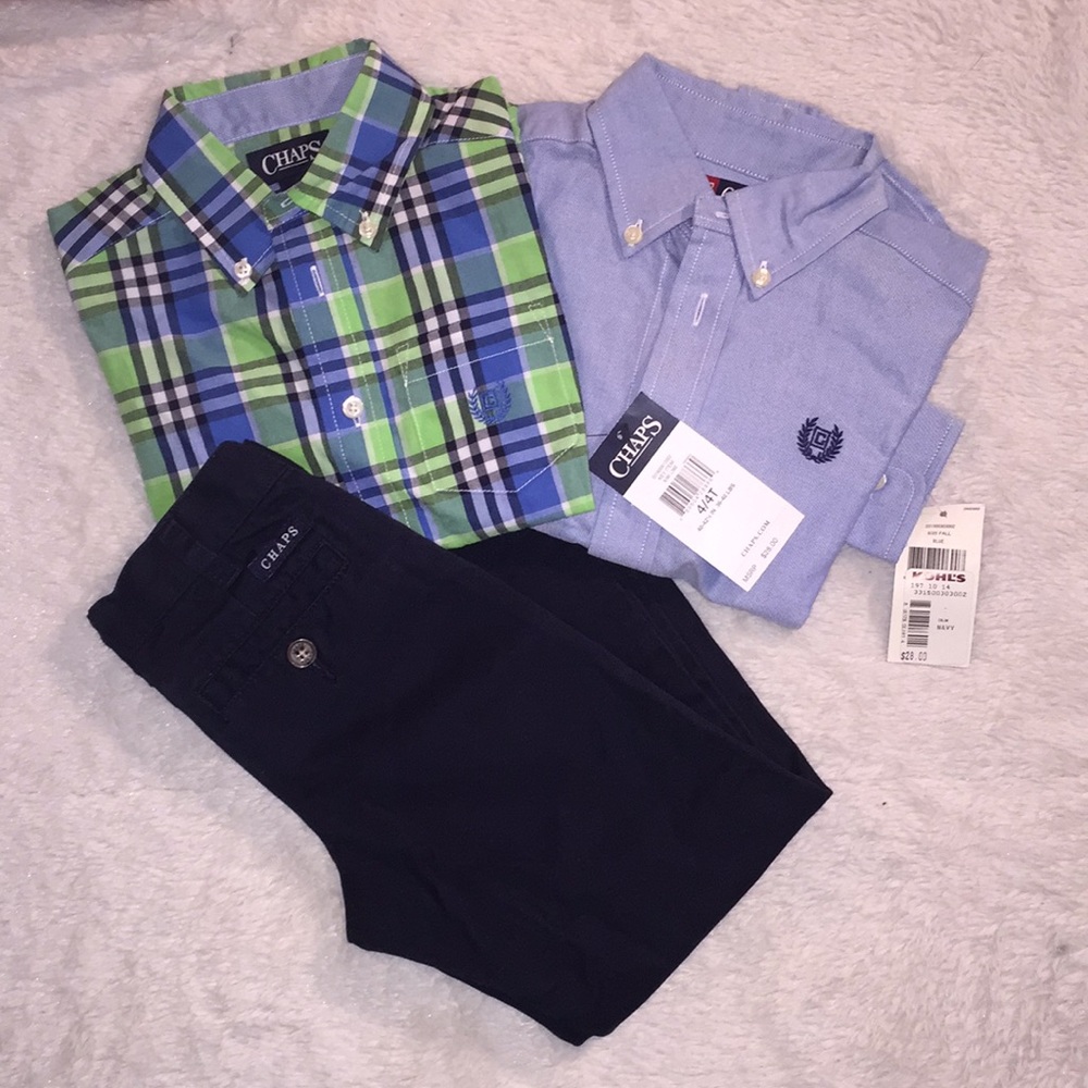 Chaps Boys Dress Shirts & Pants